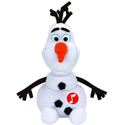 Мягкая игрушка &#039;Cнеговик Olaf&#039;, 19 см, со смехом, из серии &#039;Холодное сердце&#039; (Frozen), TY [41148] Мягкая игрушка 'Cнеговик Olaf', 19 см, со смехом, из серии 'Холодное сердце' (Frozen), TY [41148]
