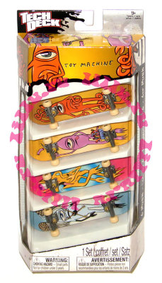 Набор из 4 фингербордов 'Toy Machine', Tech Deck, Spin Master [37971] Набор из 4 фингербордов 'Toy Machine', Tech Deck, Spin Master [37971]