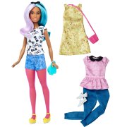 Кукла Барби с дополнительными нарядами, миниатюрная (Petite), из серии 'Мода' (Fashionistas), Barbie, Mattel [DTF05]