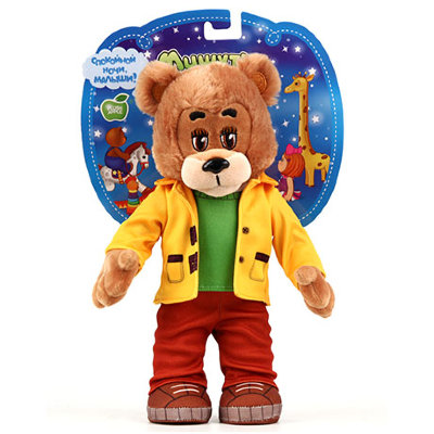 Мягкая игрушка 'Мишутка', 26 см, 'Спокойной ночи, малыши', Plush Apple [GT8770] Мягкая игрушка 'Мишутка', 26 см, 'Спокойной ночи, малыши', Plush Apple [GT8770]