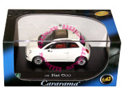Модель автомобиля Fiat 500, белая, в пластмассовой коробке, 1:43, Cararama [143PND-04]