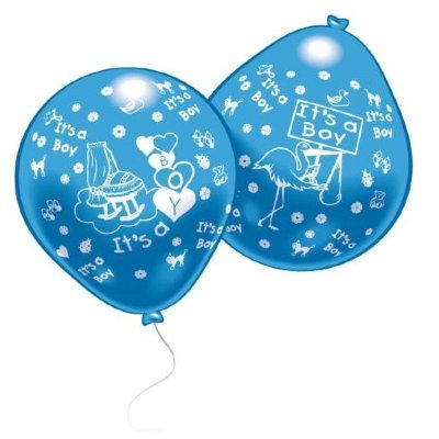 Набор воздушных шариков &#039;Рождение мальчика&#039;, 10 шт, Everts [48966] Набор воздушных шариков 'Рождение мальчика', 10 шт, Everts [48966]