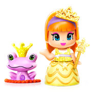 Куколка Пинипон 'Принцесса в желтом платье и сиреневая лягушка', Pinypon, Famosa [700010257-3]