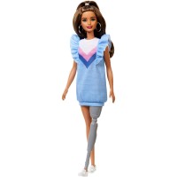 Кукла Барби с протезом, обычная (Original), из серии 'Мода' (Fashionistas), Barbie, Mattel [GYB08]