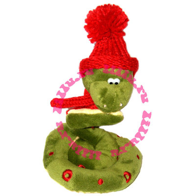 Мягкая игрушка &#039;Змей Питоша зелёный в красном&#039;, 22 см, Orange Exclusive [ОS034/22] Мягкая игрушка 'Змей Питоша зелёный в красном', 22 см, Orange Exclusive [ОS034/22]