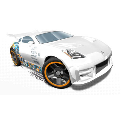 Коллекционная модель автомобиля Nissan 350Z - HW City 2013, белая, Mattel [X1681] Коллекционная модель автомобиля Nissan 350Z - HW City 2013, белая, Mattel [X1681]