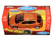 Модель автомобиля Peugeot 207, оранжевый металлик, 1:43, серия 'Speed Street', Welly [44000-07]