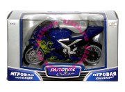 Модель гоночного мотоцикла, синяя, 1:18, Autotime [10642-00]
