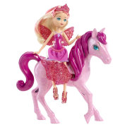 Мини-кукла Барби-бабочка с пони, розовая, Barbie Mariposa, Mattel [Y6378]
