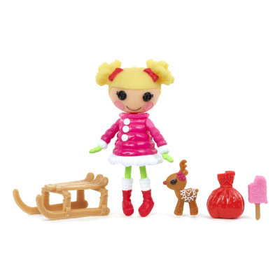 Мини-кукла &#039;Holly Sleighbells&#039;, 7 см, зимняя серия, Lalaloopsy Mini [502296-H] Мини-кукла 'Holly Sleighbells', 7 см, зимняя серия, Lalaloopsy Mini [502296-H]