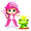 Куколка Пинипон 'Принцесса в розовом платье и зеленая лягушка', Pinypon, Famosa [700010257-4] - 700010257-pink.jpg