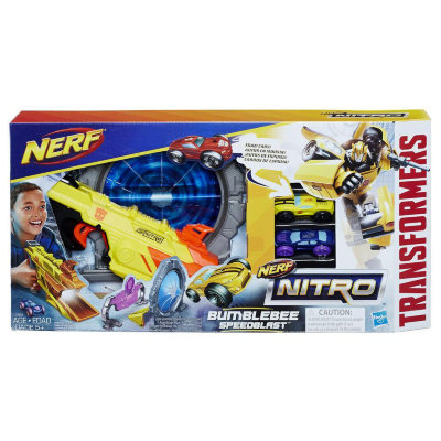 Игровой набор &#039;Трансформер Бамблби&#039; (Bumblebee Speedblast), из серии Nerf Nitro, Hasbro [E0892] Игровой набор 'Трансформер Бамблби' (Bumblebee Speedblast), из серии Nerf Nitro, Hasbro [E0892]