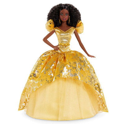 Кукла Барби &#039;Рождество-2020&#039; (2020 Holiday Barbie), афроамериканка, коллекционная, Mattel [GNR93/GHT55] Кукла Барби 'Рождество-2020' (2020 Holiday Barbie), афроамериканка, коллекционная, Mattel [GNR93/GHT55]