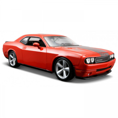 Модель автомобиля Dodge Challenger SRT8 (2008), красная, 1:24, Maisto [31280] Модель автомобиля Dodge Challenger SRT8 (2008), красная, 1:24, Maisto [31280]