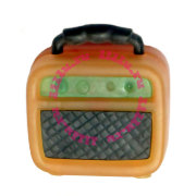 Набор 'Оранжевый полупрозрачный радиоприемник G375 - ластик из мешка', Ластики-Фантастики (Gomu), серия 1, Moose [18168-103]