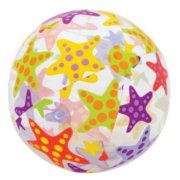 Пляжный надувной мяч 'Морские звезды', прозрачный, 61см, Intex [59050NP]