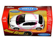 Модель автомобиля Peugeot 207, белая, 1:43, серия 'Speed Street', Welly [44000-08]