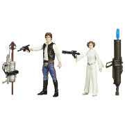 Набор фигурок 'Космическая миссия. Хан Соло и принцесса Лея' (Han Solo and Princess Leia), из серии 'Звёздные войны. Эпизод VII: Пробуждение силы (Star Wars VII: The Force Awakens), Hasbro [B3961]