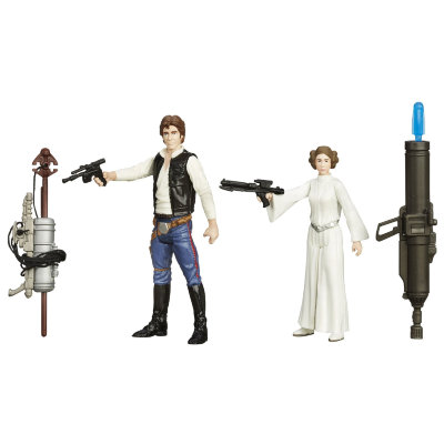Набор фигурок 'Космическая миссия. Хан Соло и принцесса Лея' (Han Solo and Princess Leia), из серии 'Звёздные войны. Эпизод VII: Пробуждение силы (Star Wars VII: The Force Awakens), Hasbro [B3961] Набор фигурок 'Космическая миссия. Хан Соло и принцесса Лея' (Han Solo and Princess Leia), из серии 'Звёздные войны. Эпизод VII: Пробуждение силы (Star Wars VII: The Force Awakens), Hasbro [B3961]
