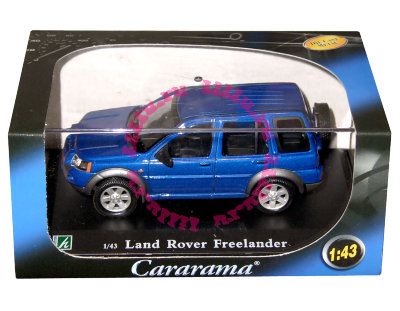 Модель автомобиля Land Rover Freelander, синий металлик, в пластмассовой коробке, 1:43, Cararama [143PND-06] Модель автомобиля Land Rover Freelander, синий металлик, в пластмассовой коробке, 1:43, Cararama [143PND-06]
