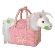 Мягкая игрушка 'Белая пони в розовой сумочке', 14 см, Jemini [150512w]