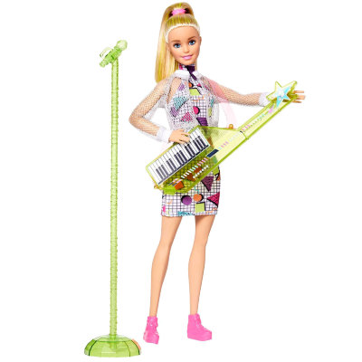 Игровой набор &#039;Барби с синтезатором&#039;, из специальной серии &#039;Barbie and the Rockers&#039;, Barbie, Mattel [FHC03] Игровой набор 'Барби с синтезатором', из специальной серии 'Barbie and the Rockers', Barbie, Mattel [FHC03]