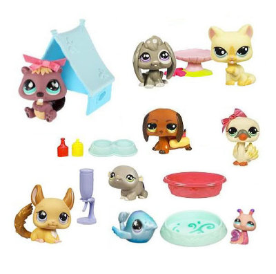 *Набор из 9 коллекционных зверюшек, Littlest Pet Shop [lps4gift2] Набор коллекционных зверюшек, Littlest Pet Shop [lps4gift2]