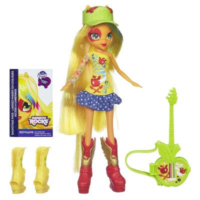 Кукла Apple Jack из серии 'Радужный рок', My Little Pony Equestria Girls (Девушки Эквестрии), Hasbro [A7251] Кукла Apple Jack из серии 'Радужный рок', My Little Pony Equestria Girls (Девушки Эквестрии), Hasbro [A7251]