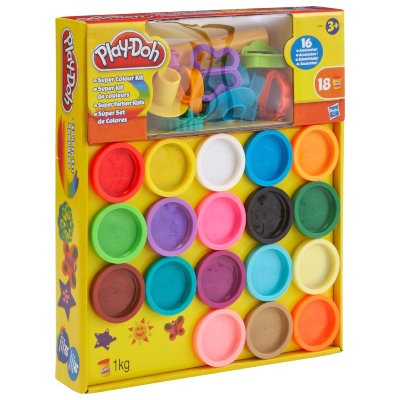 Набор пластилина ‘Суперцвета’, 18 цветов, Play-Doh, Hasbro [A4897] Набор пластилина ‘Суперцвета’, 18 цветов, Play-Doh, Hasbro [A4897]