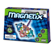 Конструктор магнитный Magnetix - элементы цвета 'металлик', 35 деталей [28368]