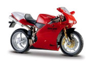 Модель мотоцикла Ducati 998R, 1:18, красная, Bburago [18-51033]