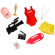 Одежда и аксессуары для Барби 'Спасатель и кинооператор', из серии 'Я могу стать...', Barbie [GLH57-2]