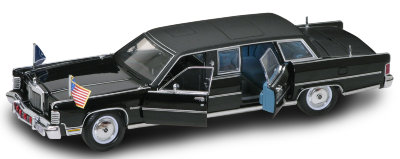 Модель автомобиля Lincoln Continental Reagan Car 1972, 1:24, &#039;Президентская&#039; серия, Yat Ming [24068] Модель автомобиля Lincoln Continental Reagan Car 1972, 1:24, 'Президентская' серия, Yat Ming [24068]