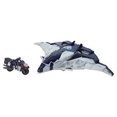 Игровой набор &#039;Самолет Мстителей&#039; (Cycle Blast Quinjet), 10 см, Avengers. Age of Ultron, Hasbro [B0425] Игровой набор 'Самолет Мстителей' (Cycle Blast Quinjet), 10 см, Avengers. Age of Ultron, Hasbro [B0425]