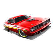 Коллекционная модель автомобиля Hemi Cuda 1970 - HW Showroom 2013, красная, Hot Wheels, Mattel [X1850]