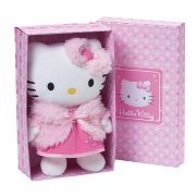 Мягкая игрушка 'Хелло Китти в шубке' (Hello Kitty), 27 см, в подарочной коробке, Jemini [150966]
