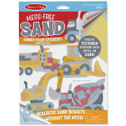 Набор для детского творчества с песком 'Наклейки 'Строительство', Mess-Free Sand, Melissa&Doug [30041]