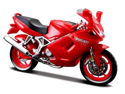 Модель мотоцикла Ducati ST4S, 1:18, красная, Bburago [18-51034] Модель мотоцикла Ducati ST4S, 1:18, красная, Bburago [18-51034]