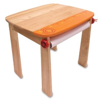 Деревянный стол с контейнером для ручек, оранжевый, I&#039;m Toy [42023FR] Деревянный стол с контейнером для ручек, оранжевый, I'm Toy [42023FR]