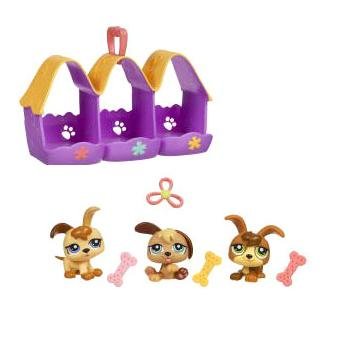 Набор 'Тройняшки' - щеночки, Littlest Pet Shop, Hasbro [93636] Набор 'Тройняшки' - щеночки, Littlest Pet Shop, Hasbro [93636]