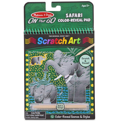 Блокнот для путешествий &#039;Гравюры: Сафари&#039;, On the Go - Scratch Art, Melissa&amp;Doug [9150] Блокнот для путешествий 'Гравюры: Сафари', On the Go - Scratch Art, Melissa&Doug [9150]