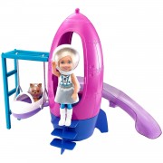 Игровой набор с куклой Челси 'Детская площадка 'Космос', из серии 'Space Discovery', Barbie, Mattel [GTW32]