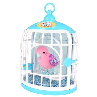 Игрушка 'Птичка Кристальная Крисси в клетке', розовая, электронная, Little Live Pets [28092-1] Игрушка 'Птичка Кристальная Крисси в клетке', розовая, электронная, Little Live Pets [28092-1]