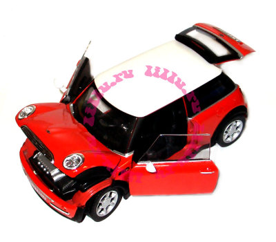 Модель автомобиля Mini Cooper 1:24, красная, Cararama [125BD-1r] Модель автомобиля Mini Cooper 1:24, красная, Cararama [125BD-1r]