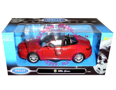 Модель автомобиля Alfa Spider, красная, 1:24, Welly [22484W-RE] Модель автомобиля Alfa Spider, красная, 1:24, Welly [22484W-RE]