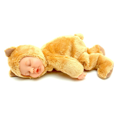 Кукла &#039;Спящий младенец-медвежонок&#039;, светло-коричневый, 23 см, Anne Geddes [579103] Кукла 'Спящий младенец-медвежонок', светло-коричневый, 23 см, Anne Geddes [579103]