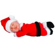 Кукла 'Спящий младенец Санта', 23 см, Anne Geddes [579126]