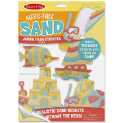 Набор для детского творчества с песком 'Наклейки 'Пляж', Mess-Free Sand, Melissa&Doug [30042]