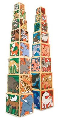 Деревянные кубики-пирамида &#039;Животные&#039;, Melissa&amp;Doug [4207] Деревянные кубики-пирамида 'Животные', Melissa&Doug [4207]