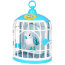 Игрушка 'Птичка Певун Сэмми в клетке', белая, электронная, Little Live Pets [28092-2] - 28092white.jpg